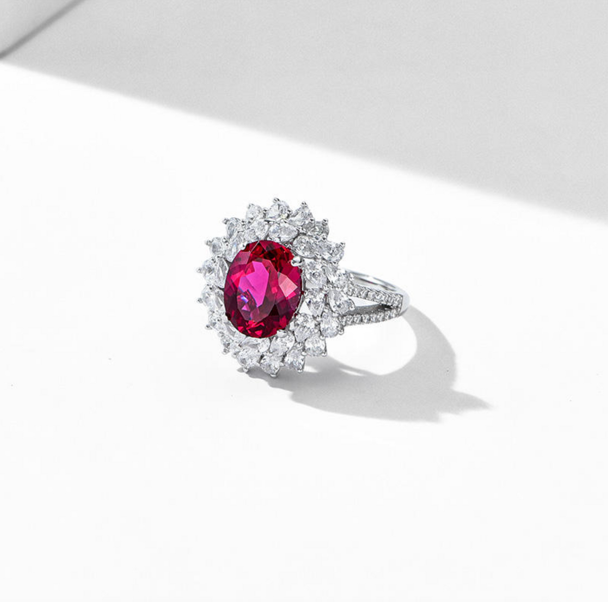 925 Sterling Silver Lab-Grown Diamond Ring
