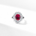 925 Sterling Silver Lab-Grown Diamond Ring